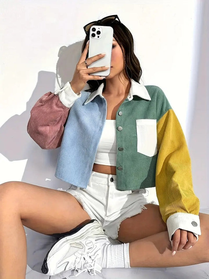 Cordjacke | kurz und mit eleganten Schultern | Frühjahr & Sommer