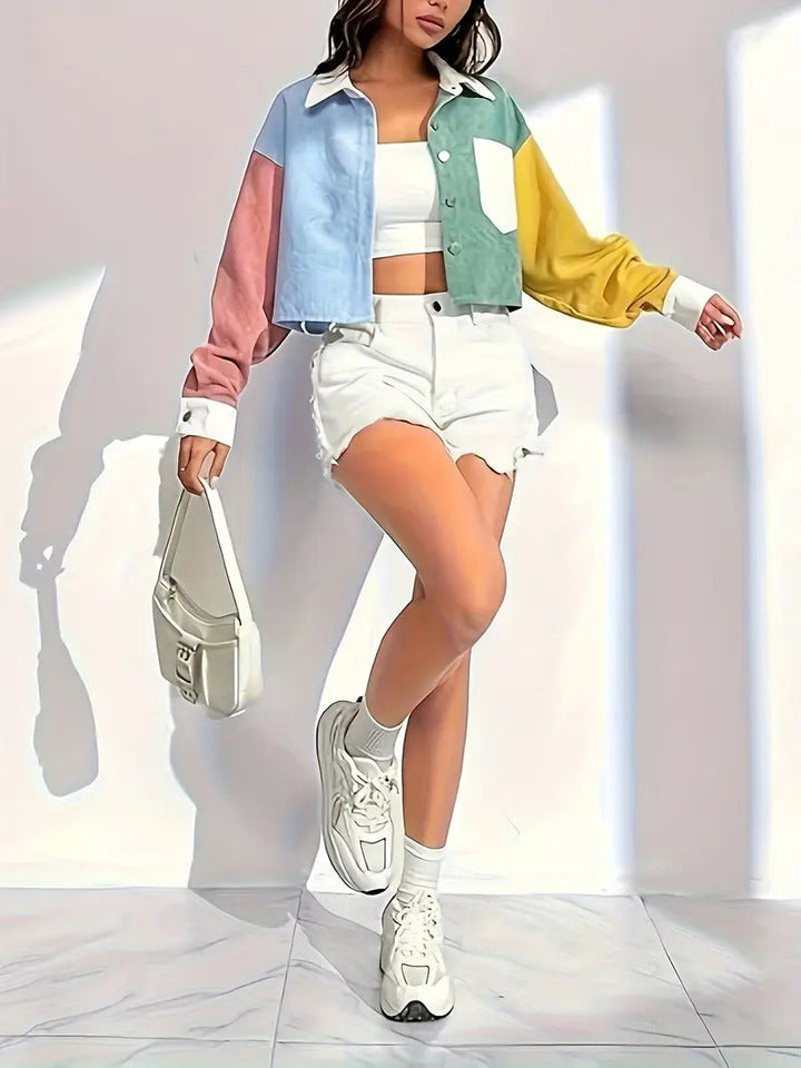 Cordjacke | kurz und mit eleganten Schultern | Frühjahr & Sommer
