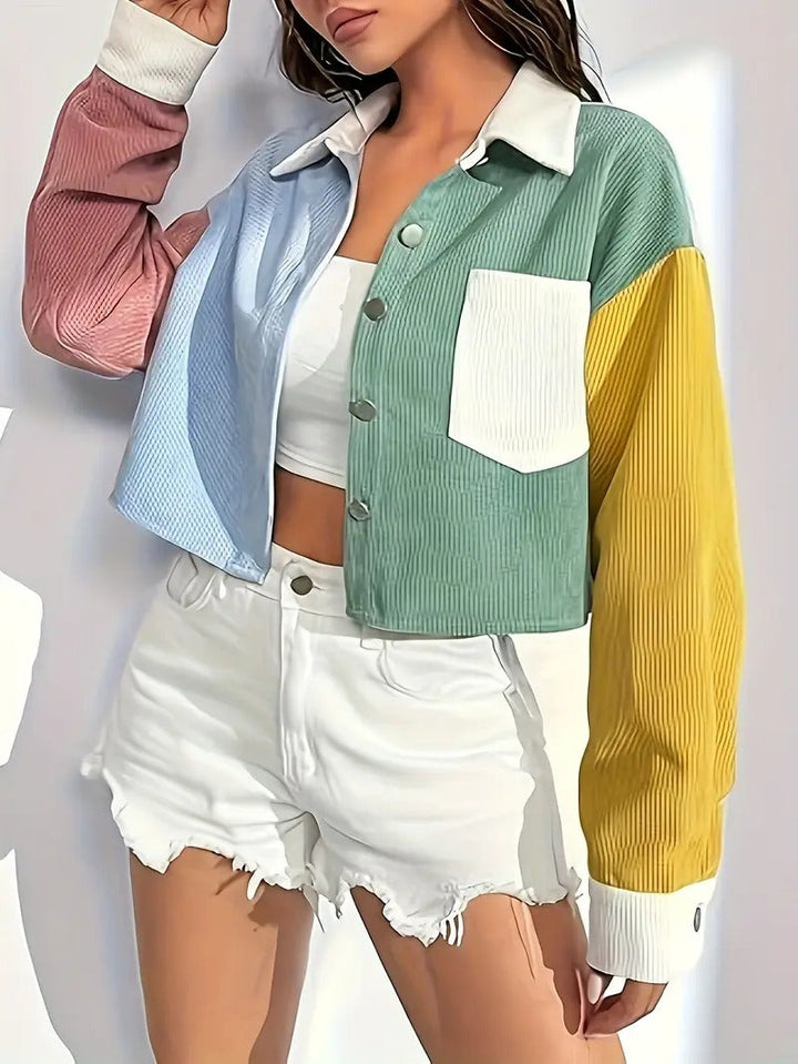 Cordjacke | kurz und mit eleganten Schultern | Frühjahr & Sommer