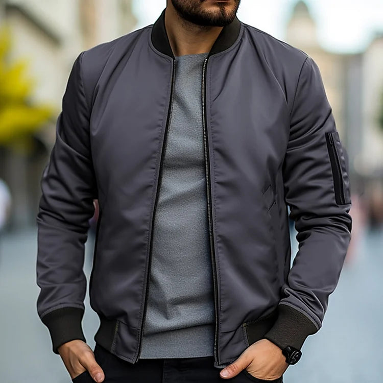 Jacke Herren | Slim Fit Bomber | Leichte Übergangsjacke