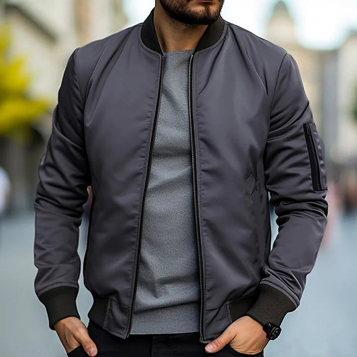 Jacke Herren | Slim Fit Bomber | Leichte Übergangsjacke