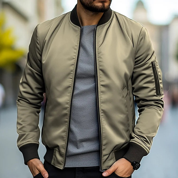 Jacke Herren | Slim Fit Bomber | Leichte Übergangsjacke