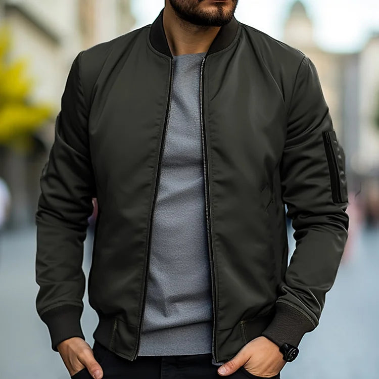 Jacke Herren | Slim Fit Bomber | Leichte Übergangsjacke