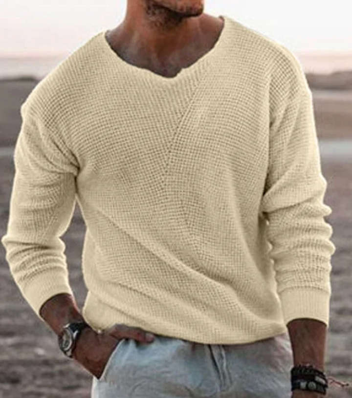 Strickpullover Herren | V-Ausschnitt & Lockerer Sitz | Casual Look