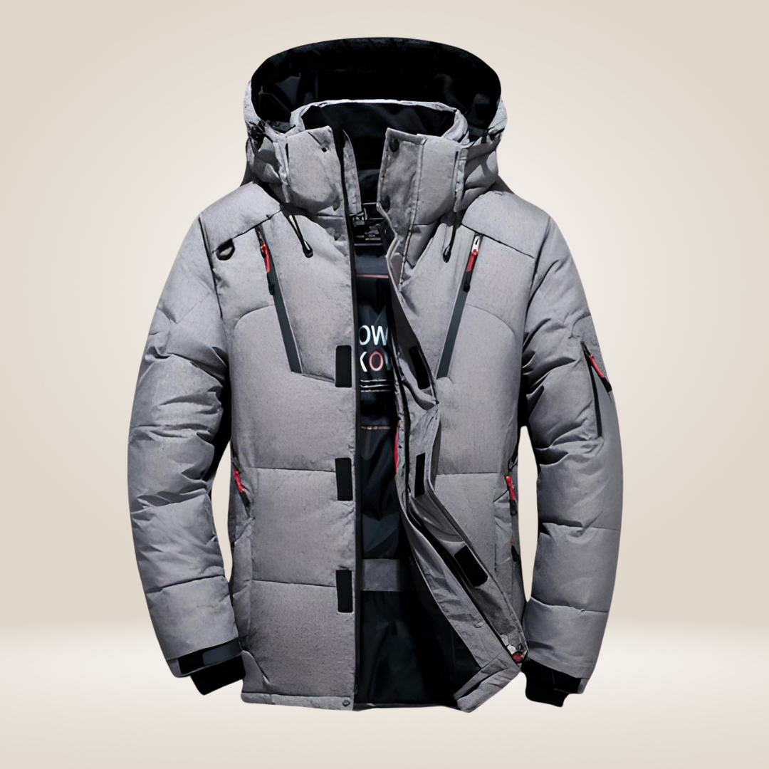 Winterjacke Herren | Wattiertes Design | Kapuzenjacke
