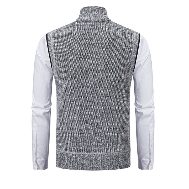 Herren Cardigan | Klassisch Gestrickt | Pullover Mit Reißverschluss
