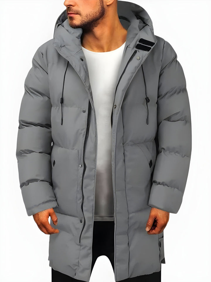 Parka Herren | Lange Winterjacke | Warm Gefütterter Mantel