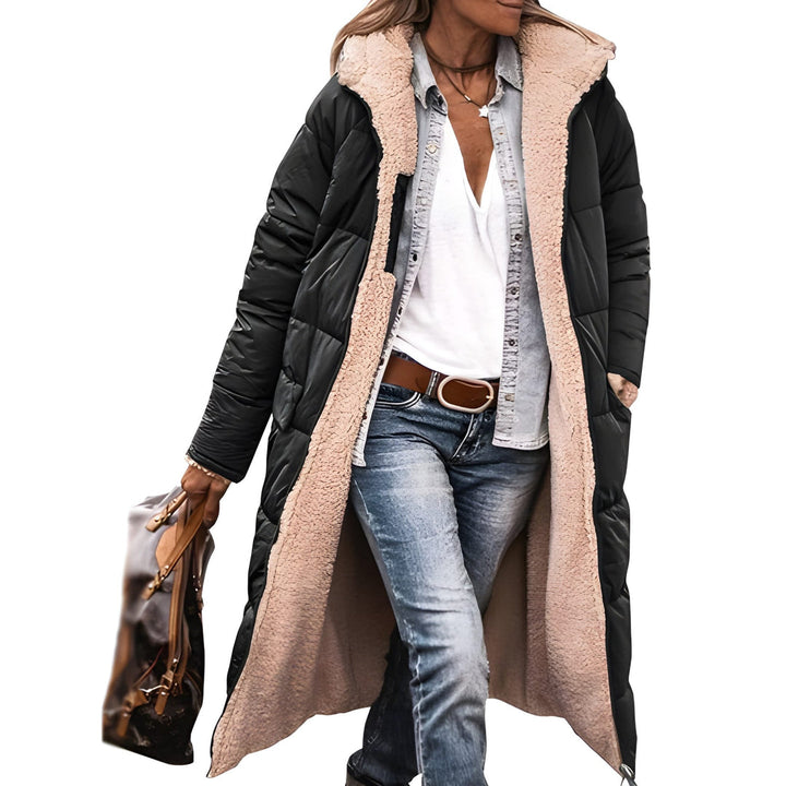 Damen Winterjacke | Langer Mantel | Warm Gefüttert