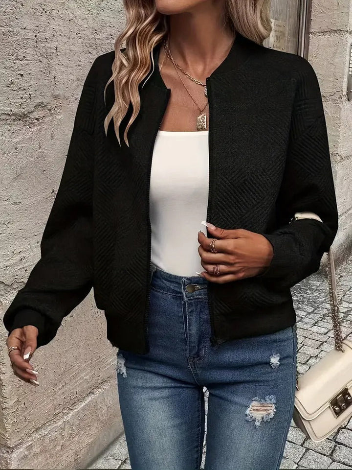 Sommerjacke | Leicht und atmungsaktiv | Strukturierter Stoff | Lässiges, elegantes Design