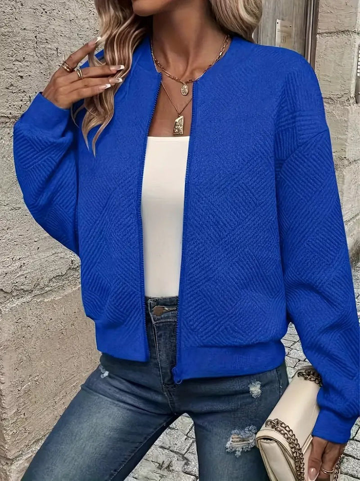 Sommerjacke | Leicht und atmungsaktiv | Strukturierter Stoff | Lässiges, elegantes Design
