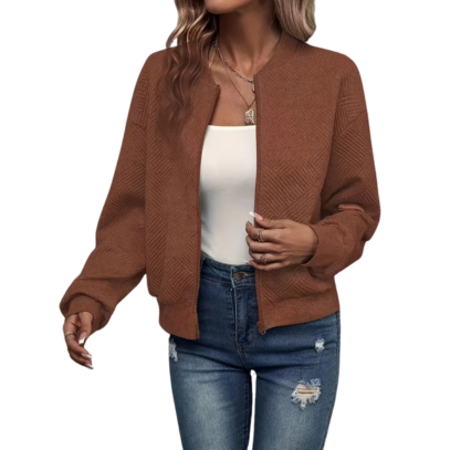 Sommerjacke | Leicht und atmungsaktiv | Strukturierter Stoff | Lässiges, elegantes Design